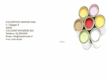 Tablet Screenshot of colorificiomariani.it